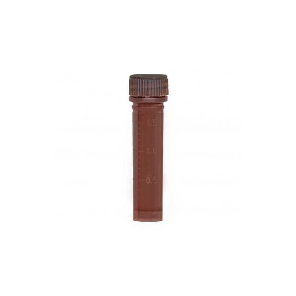 2.0 mL U-bottom Amber Tube, w/Caps, 50PK